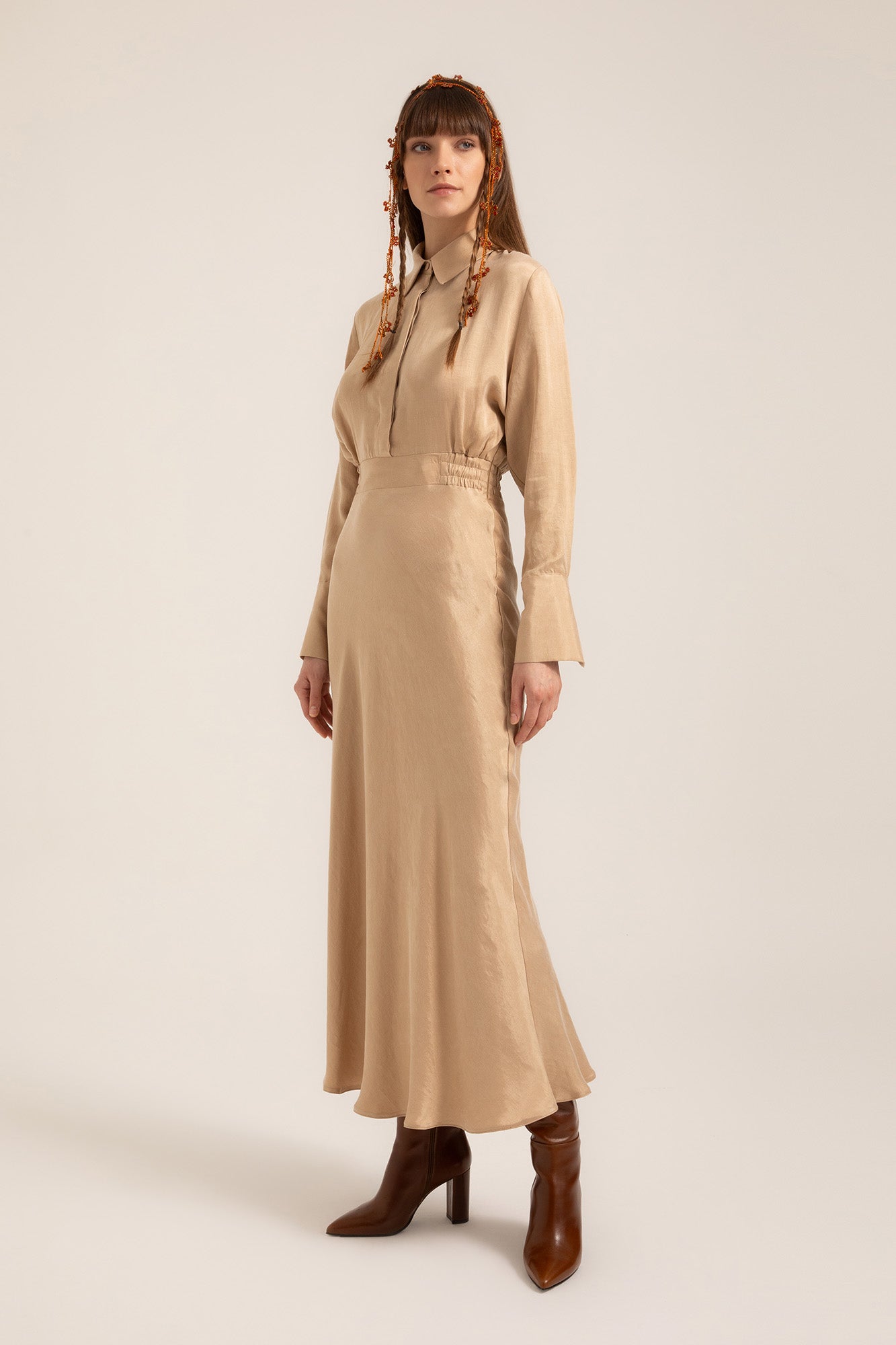 Luna Maxi Shirt Dress - Elegant, Breathable & Modest Luna Maxi Shirt Dress - Elegant, Breathable & Modest